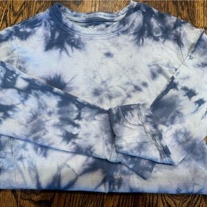 Athleta Cloudy Blue Tie-Dye Top